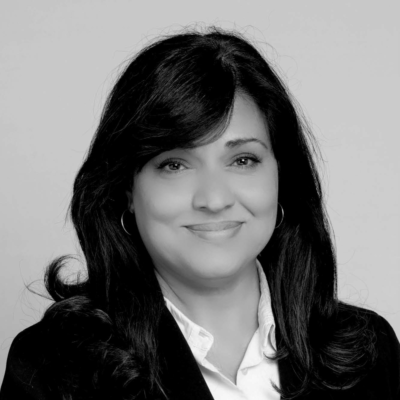 Professional Portrait of COSTI’s CEO, Samina Sami smiling